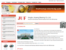 Tablet Screenshot of jufbearing.com